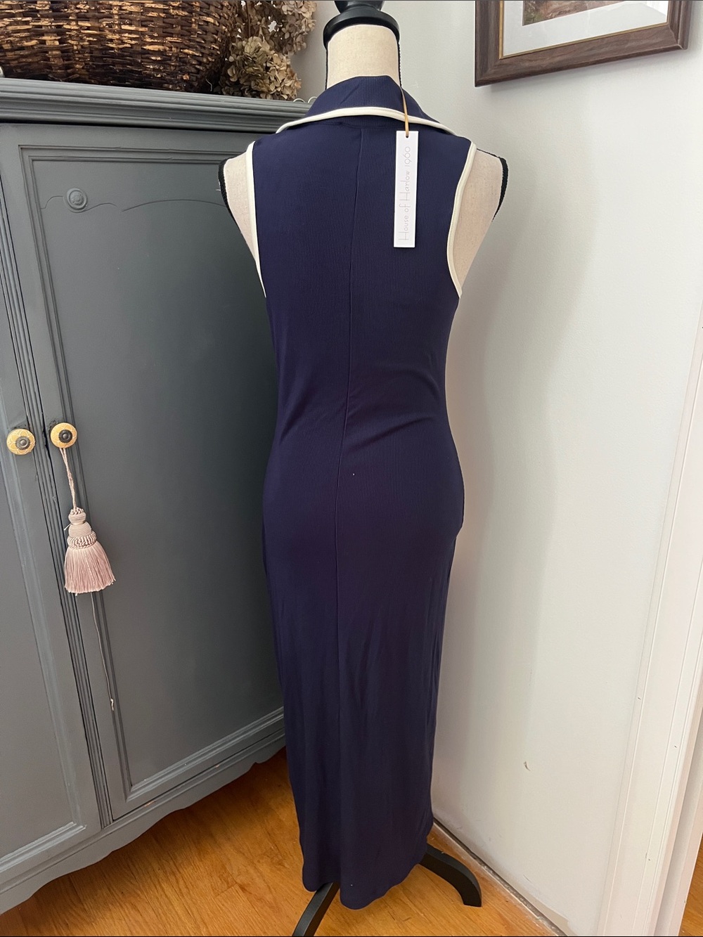 NWT House of Harlow 1960 Stretch Polo Dress - Picture 2 of 3